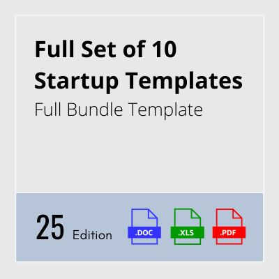 Full Set of 10 Startup Templates Bundle